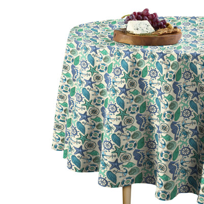 Slagle Geometric Round Tablecloth