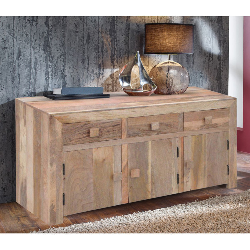 Quinton 135cm Sideboard, Light Mango