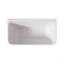 Baignoires autoportantes rectangulaires blanches en acrylique