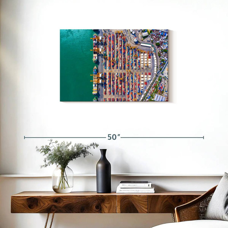Mehar Container Port, 20" H x 30" W