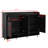 Modern Style Sleek and Contemporary Shoe Cabinet with Adjustable Shelves And Solid Wood Legs,  for Entryway, Living Room-1290777772