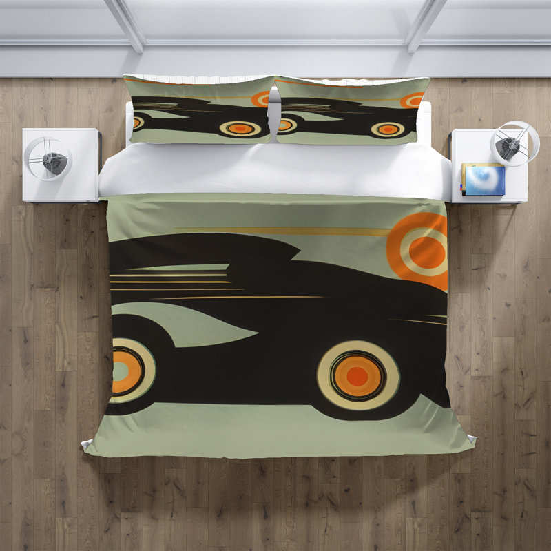 Abstract Duvet Cover, King Duvet Cover + 2 King Shams