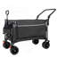 Multi-Functional Push-Pull Folding Wagon Cart With Rotating Handle, Canopy, All-Terrain Wheels, And 480Lbs Load Capacity For Outdoor Use