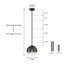 Luminaire suspendu en verre 9 po-1353350574