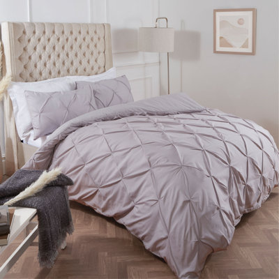 Norma Cotton Blend, Polyester Solid Colour Duvet Cover Set with Pillowcases Included