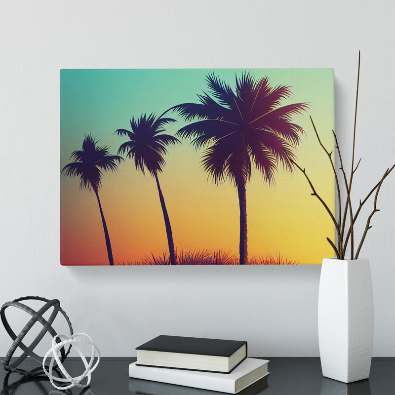 Fine Palm Trees - Wrapped Canvas, 35cm H x 50cm W x 3cm D