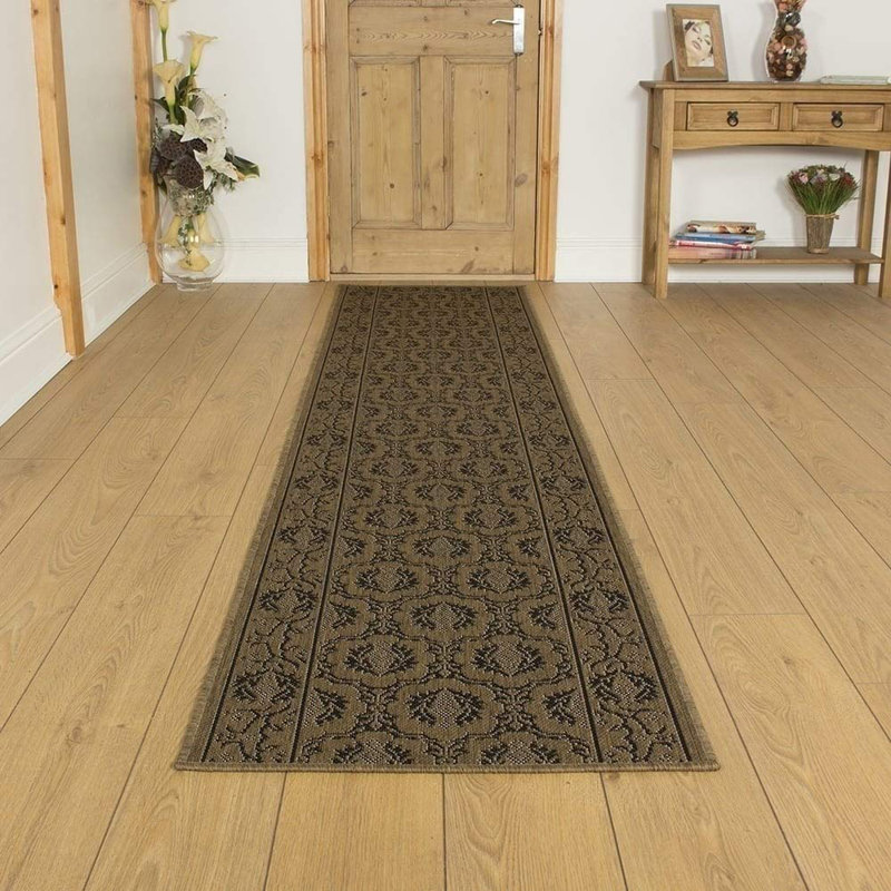 Armiead Floral Hand Woven Indoor / Outdoor Area Rug, Runner 300cm x 80cm