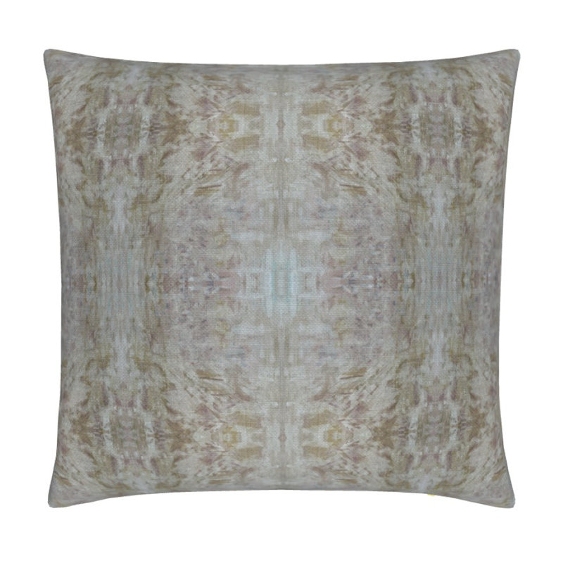 The Gardens Pillow Cover & Insert, 22"H x 22"W, Bronze Iris Abstract, Square