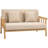 HOMCOM 48" 2-Seater Couch For Small Spaces