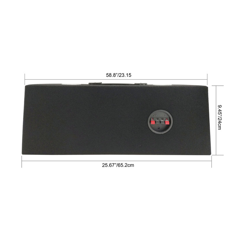SDX Audio - 600W 8" 2-Way Full Range LED Speaker Box - Black