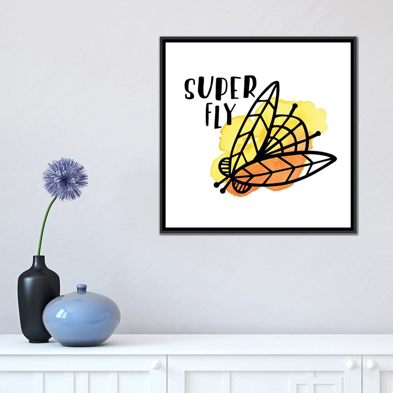 « debuggy out iv », impression sur toile tendue, H 18 po x l 18 po x P 1,5 po, Toile avec cadre noir, Pas de tapis