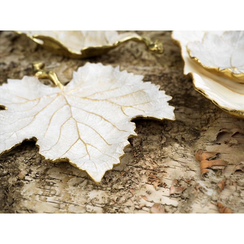 Winter Leaves Grape Leaf Dish