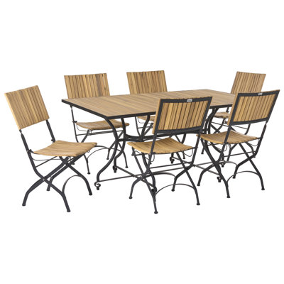 Cecilija Acacia Patio Dining Set with