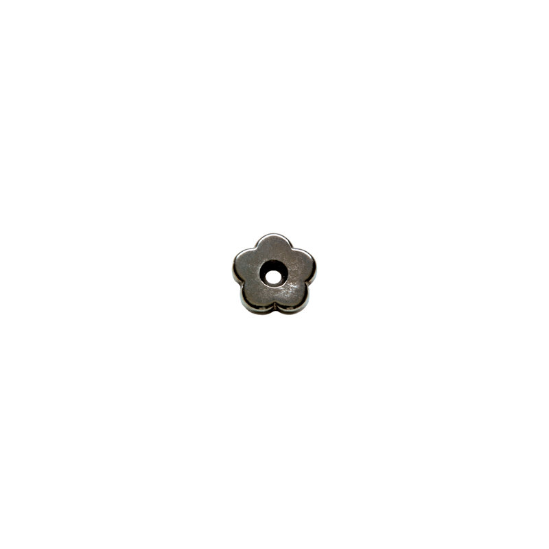 Petal Metal Knob Backplate, Silicon Bronze Light