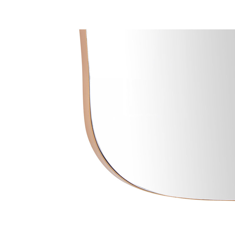 Ocko Metal Wavy Wall Mirror, Gold