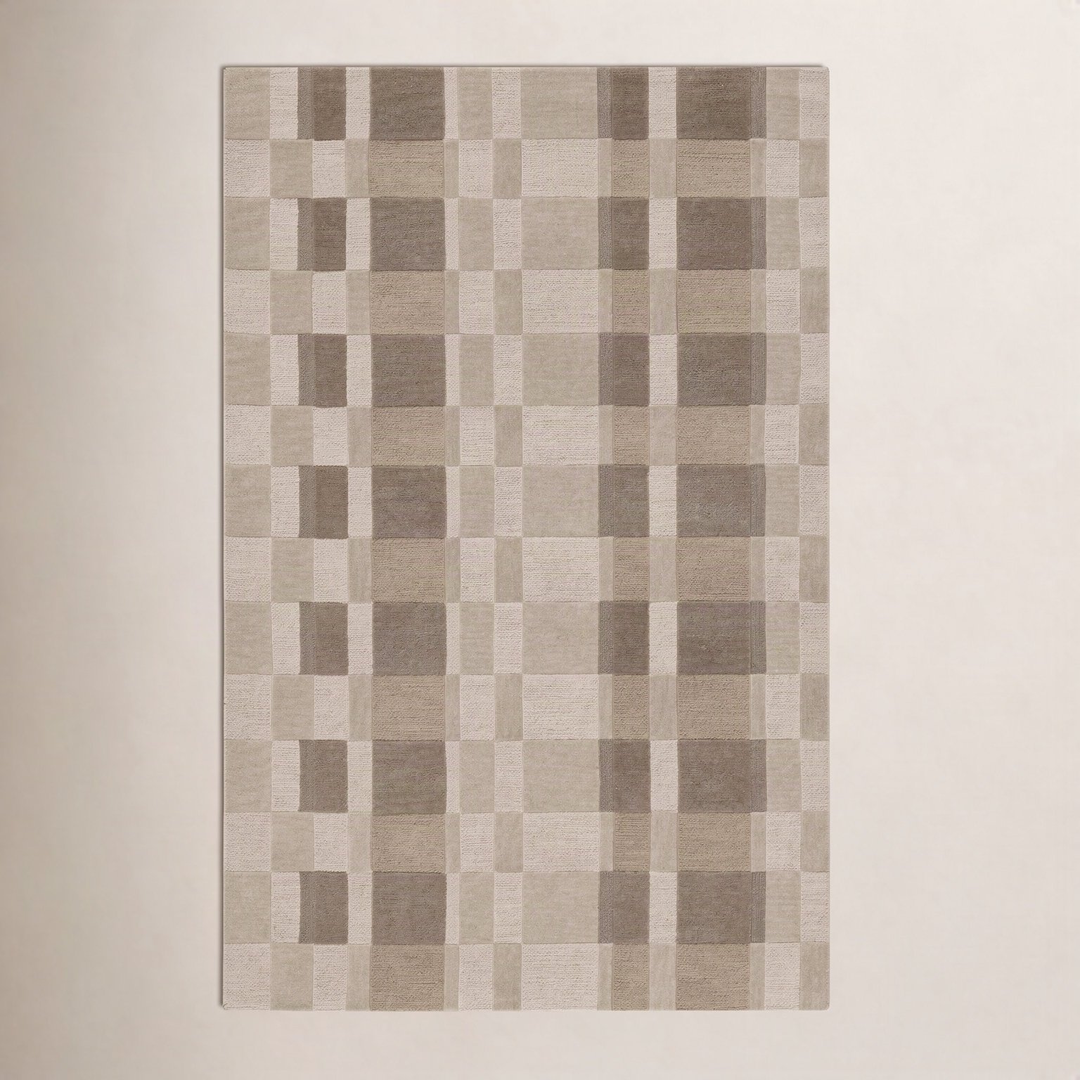 Hand-Tufted Wool Rug, Neutral, Rectangle 7'9" x 9'9"