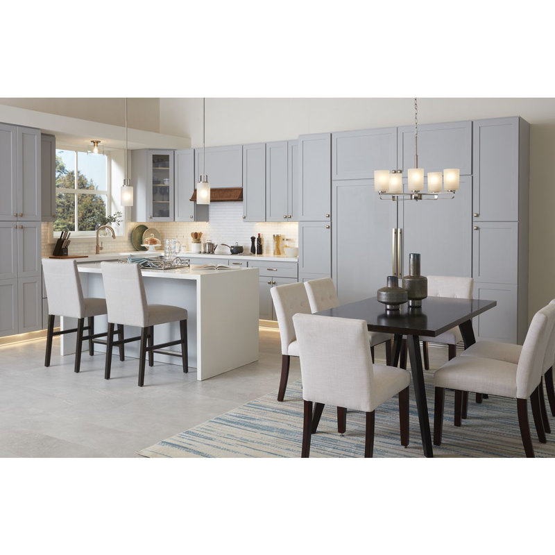 1 - Light Single Pendant, Brushed Nickel