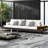 Luxury Sofa/Fabric Sofain Living Room Left And Right Interchangeable/Four Seat Sofa/Off-White