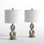 Aliya 24,5 po Moderne Dimmable Résine Chambre Salon Table de chevet Bureau Table de chevet avec port USB-58429429