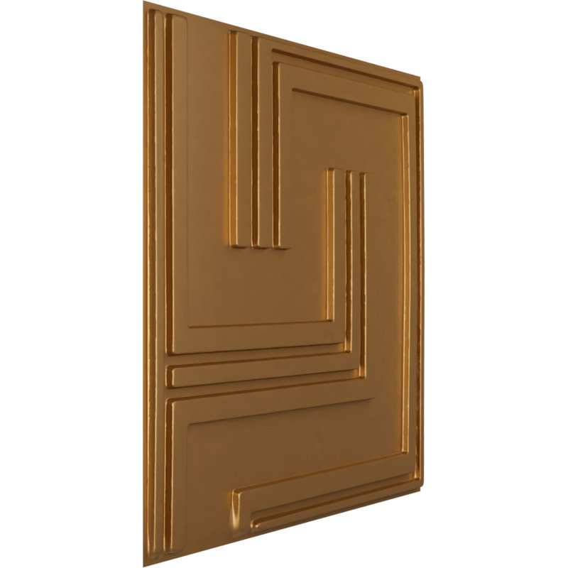 Panneau mural décoratif géométrique EnduraWall 3D, Brun