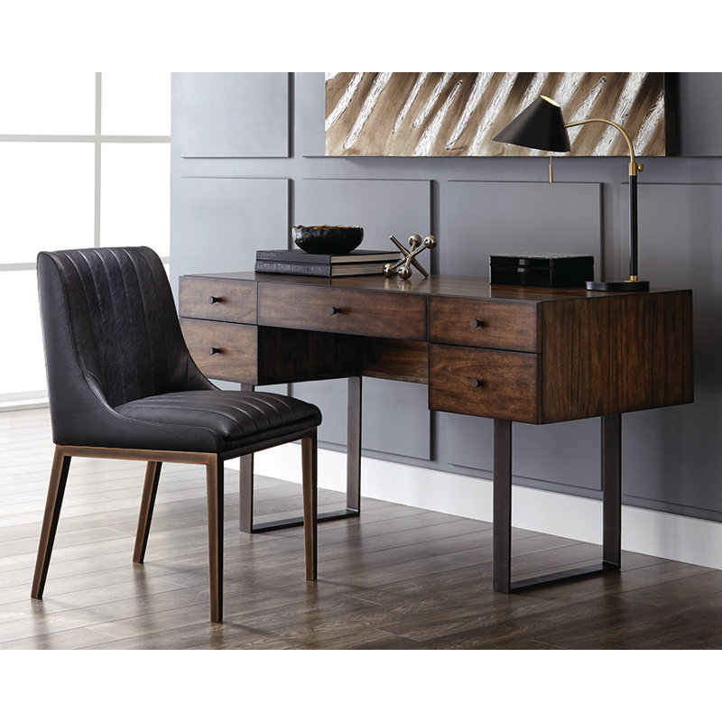 Spiva Upholstered Dining Chair, Vintage Black
