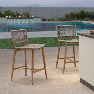 Tabouret de comptoir d'extérieur 25,20 po Dyte