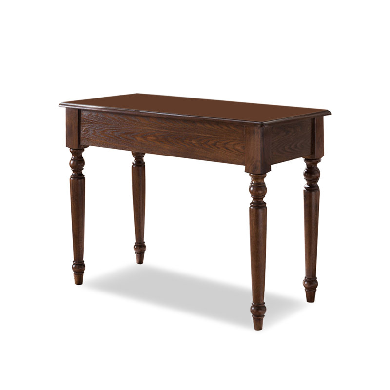 Bureau en bois massif avec tiroirs American, H 29,92 po x l 35,43 po x P 19,69 po