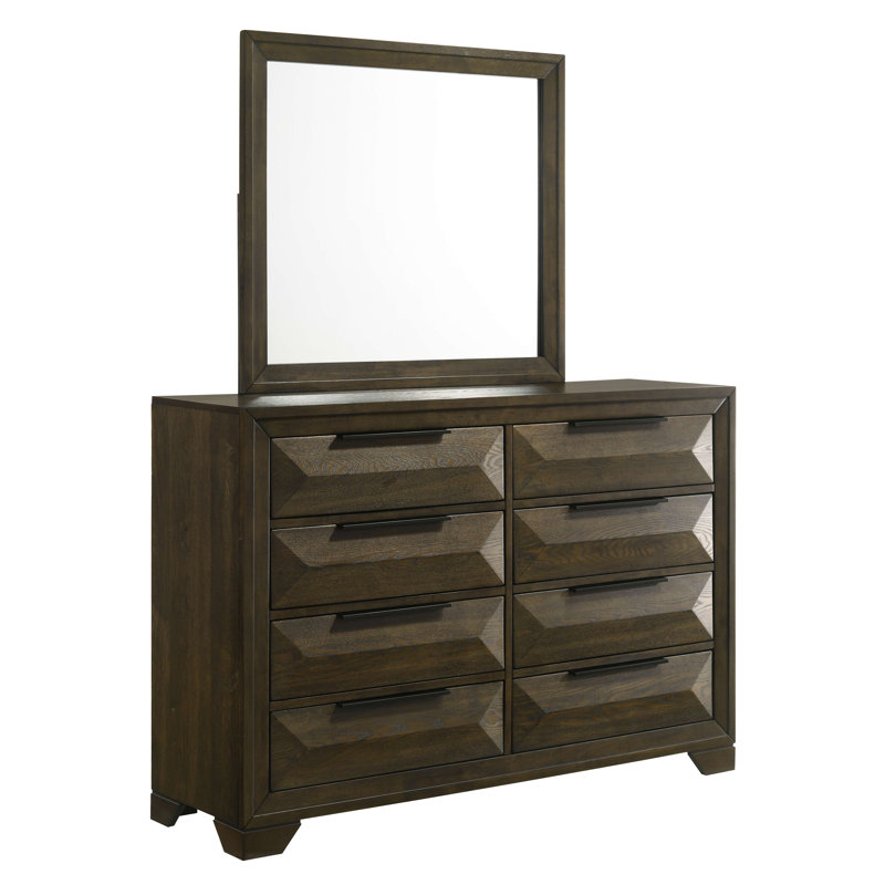 Commode 8 tiroirs avec miroir Boudin