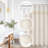 Farmhouse Shower Curtain Set With Macrame Lace Decor, Linen Cotton Fabric Bathroom Curtain With Liner, Modern Country Style-1696059044