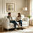 60'' Upholstered Loveseat, Velvet Sofa Couch with 2 Throw Pillows-112444034