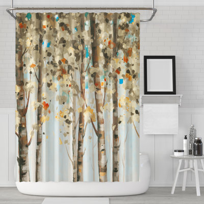 Silvey Shower Curtain with Hooks Included