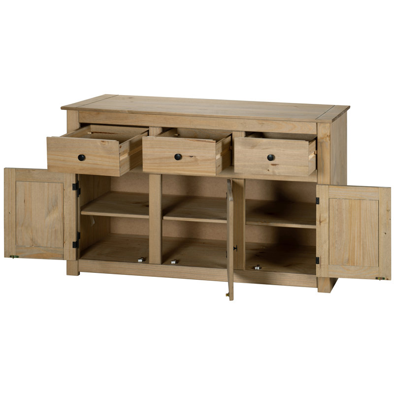 Adelman 134cm Solid Wood Sideboard