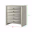 Commode à 5 tiroirs 1Pc