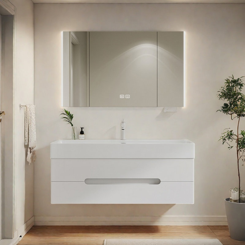 Minimalist modern style bathroom cabinet