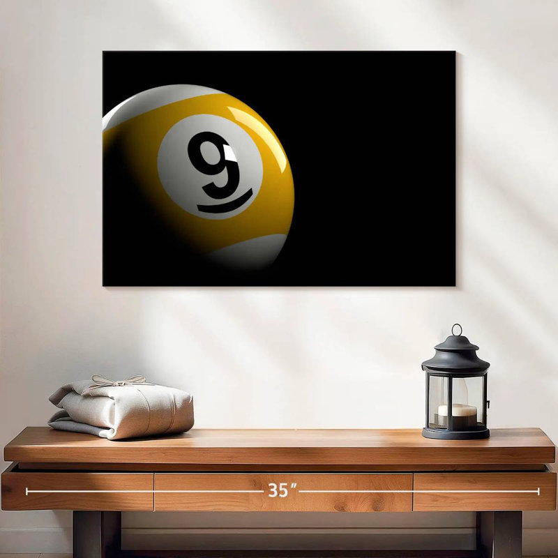 Senne Billiards Nine Ball, H 30 po x l 45 po