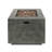 50,000 Square Heating Fireplace - Iron, Rust-, Matte Iron Fire Pit, Rust- Finish, Elegance