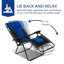 Chaise inclinable zéro gravité avec coussin-60308135
