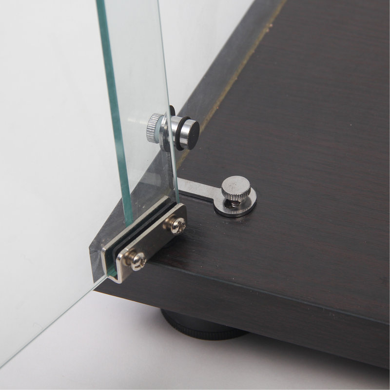 Vitrine à deux portes avec 5 tablettes, Noir