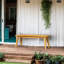 45-Inch Solid Wood Backless Outdoor Bench-783442158