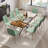 Extendable Dining Table Set with Velvet Chairs-1208548446-1215318853-1215318713