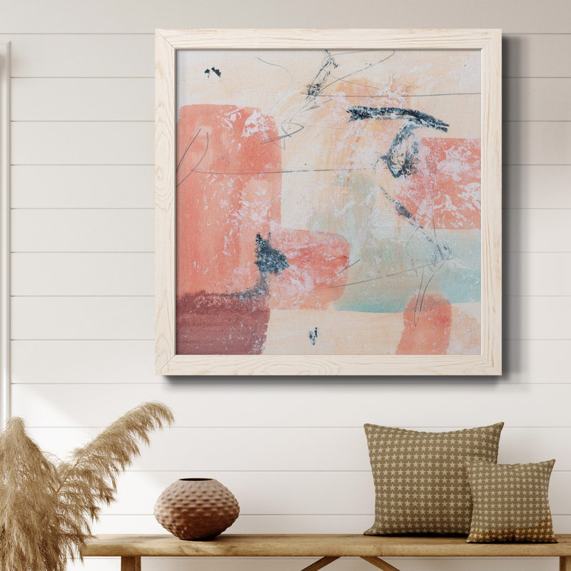 Warm Warm Under III - Toile encadrée de qualité supérieure - prête à être accrochée, Blanc, H 17 po x l 17 po x P 1,5 po
