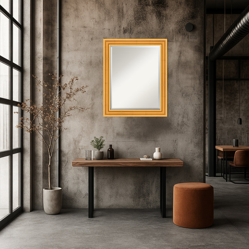 Miroir mural Sierra, Doré, 27,5 po x 33,5 po