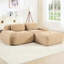 Canapé d'angle modulaire Camel 82'' en velours côtelé doux, incurvé, base antidérapante, ergonomique et multipositions pour un confort optimal dans la chambre à coucher. Combinaisons multiples possibles en forme de L. Aucun assemblage requis. Mousse haute densité. Parfait pour s'asseoir à la maison.