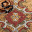 Tapis oriental performance en laine / coton touffeté Blossom en vert / or-95854651