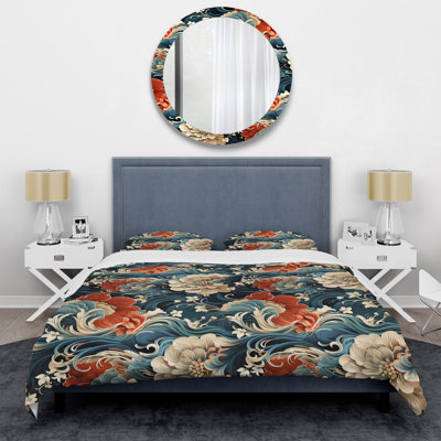 Calligraphy Essence I Floral Duvet Cover