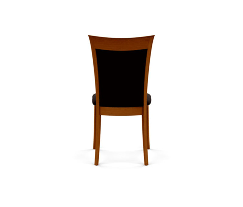 Morgan Leather Dining Chair, Autumn Cherry, Ebony