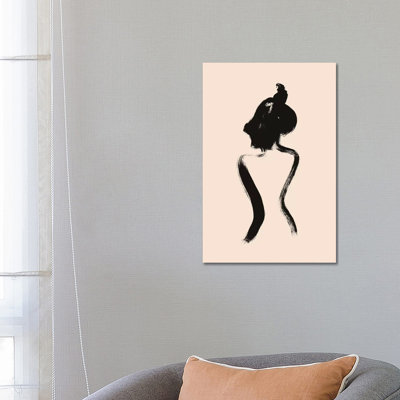 Female Form No. 2 1 Piece Wrapped Canvas Painting