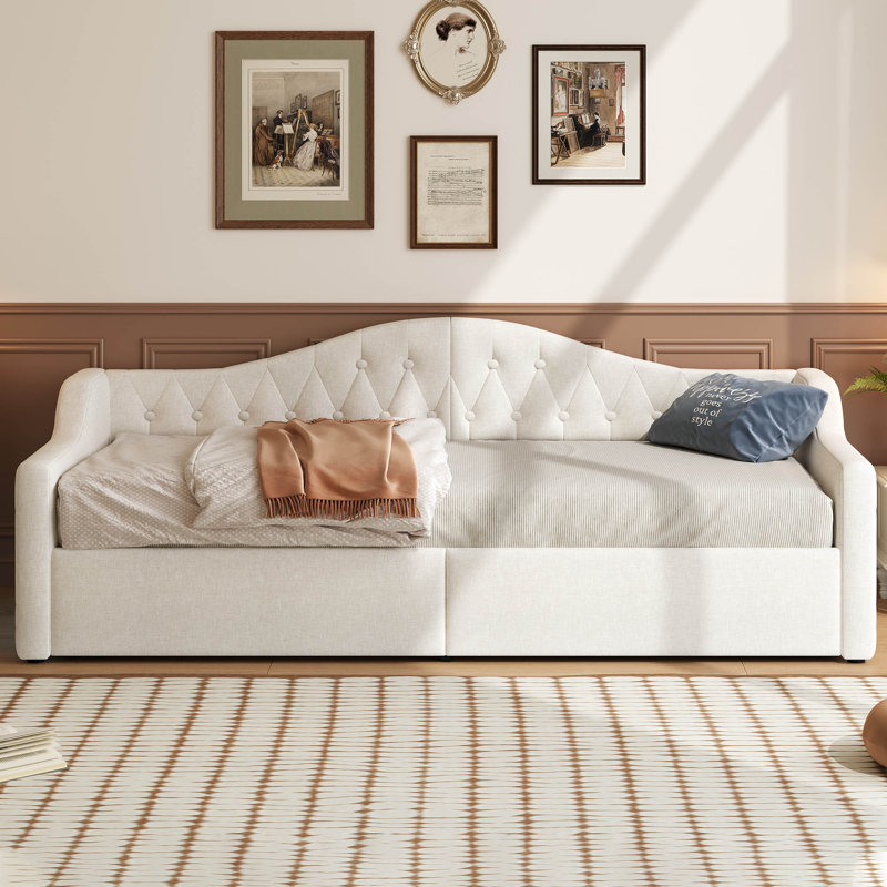 European Single (90 x 200 cm) Daybed, Beige