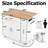 39.38" W Kitchen Island Cart With Drop-Leaf Design, Drawers, And Cabinet Storage