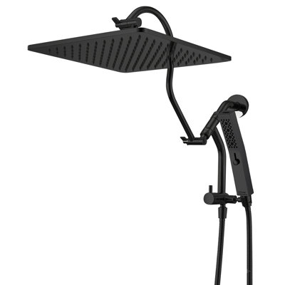 Pomme de douche 12 "tout en métal avec douchette multi-fonctions